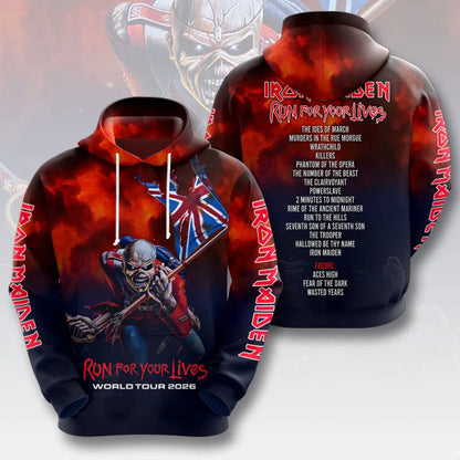 LIMITED EDITION - NEW CUSTOMIZED IRON MAIDEN T-SHIRT, HOODIE, ZIP HOODIE