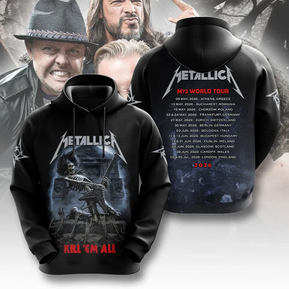 LIMITED EDITION - NEW CUSTOMIZED METALLICA T-SHIRT, HOODIE, ZIP HOODIE