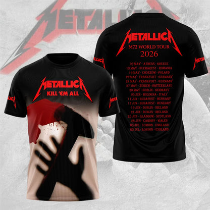 LIMITED EDITION - NEW CUSTOMIZED METALLICA T-SHIRT, HOODIE, ZIP HOODIE