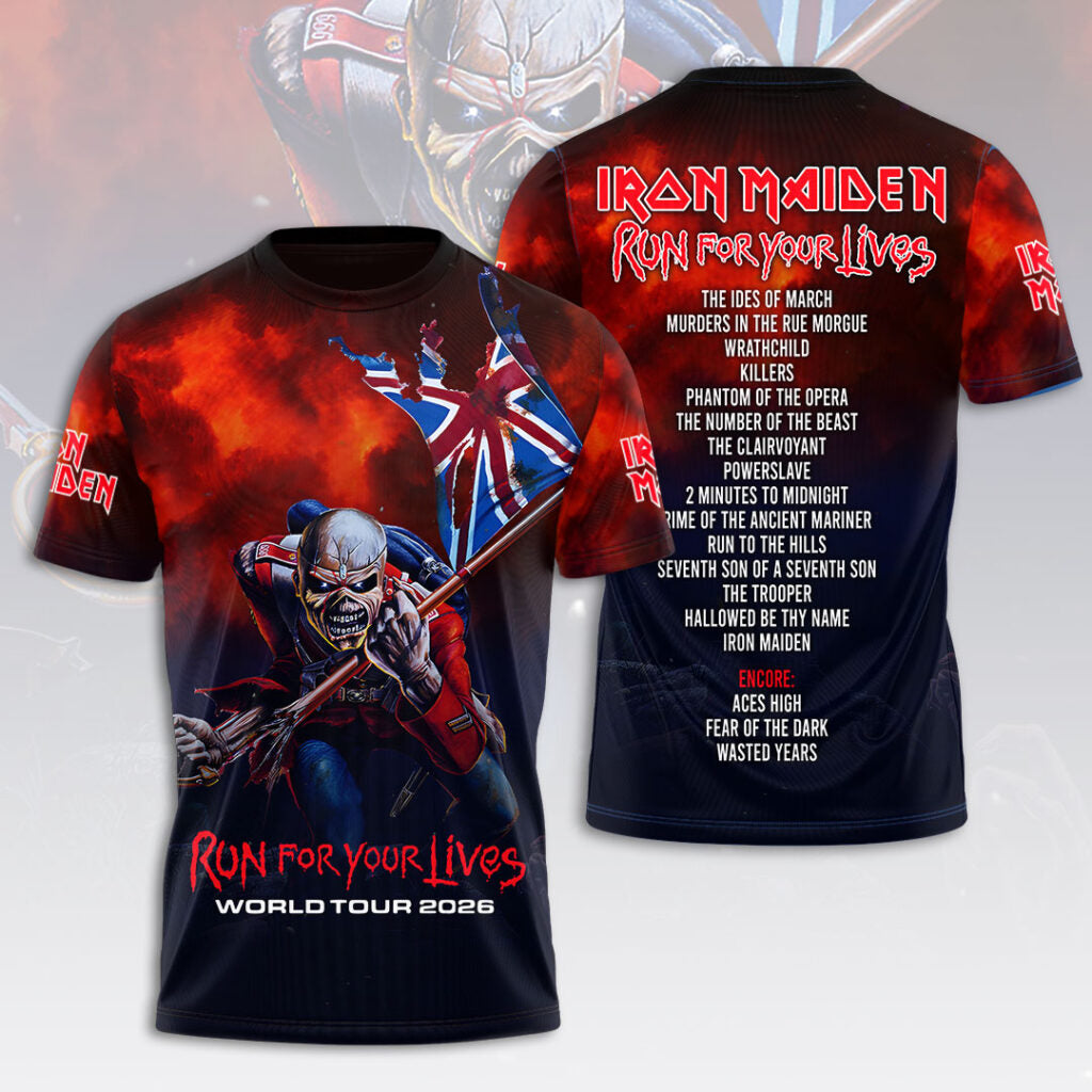 LIMITED EDITION - NEW CUSTOMIZED IRON MAIDEN T-SHIRT, HOODIE, ZIP HOODIE