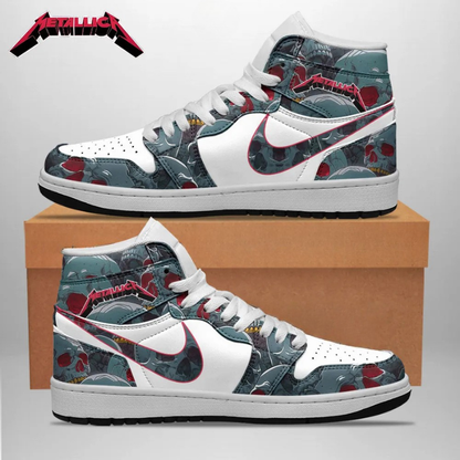 LIMITED EDITION - NEW CUSTOMIZED METALLICA AIR JORDAN SHOES