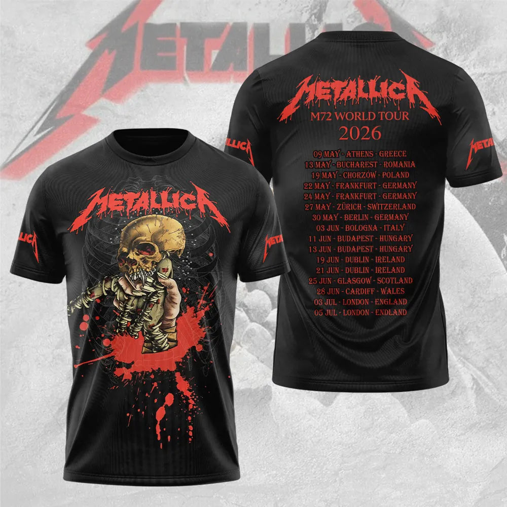 LIMITED EDITION - NEW CUSTOMIZED METALLICA T-SHIRT, HOODIE, ZIP HOODIE