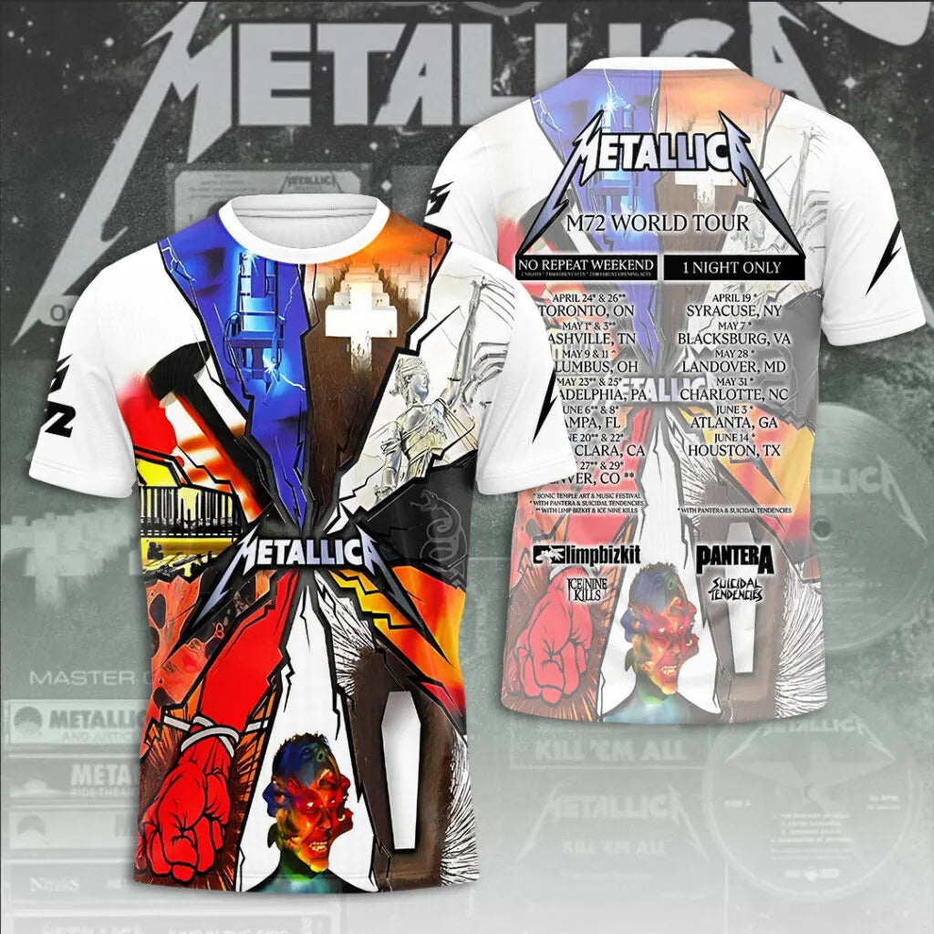 LIMITED EDITION - NEW CUSTOMIZED METALLICA T-SHIRT, HOODIE, ZIP HOODIE