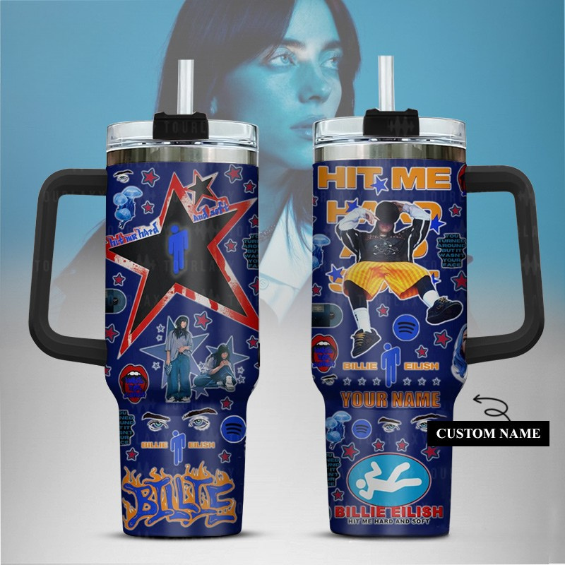 LIMITED EDITION - NEW CUSTOMIZED BILLIE EILISH TUMBLER CUP