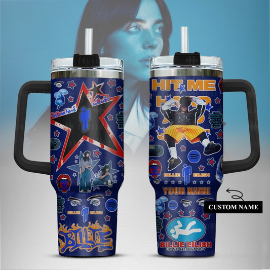LIMITED EDITION - NEW CUSTOMIZED BILLIE EILISH TUMBLER CUP