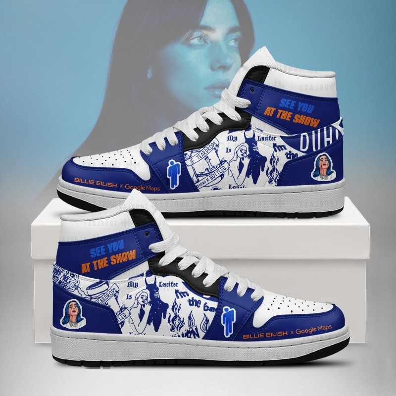 LIMITED EDITION - NEW CUSTOMIZED BILLIE EILISH AIR JORDAN SHOES