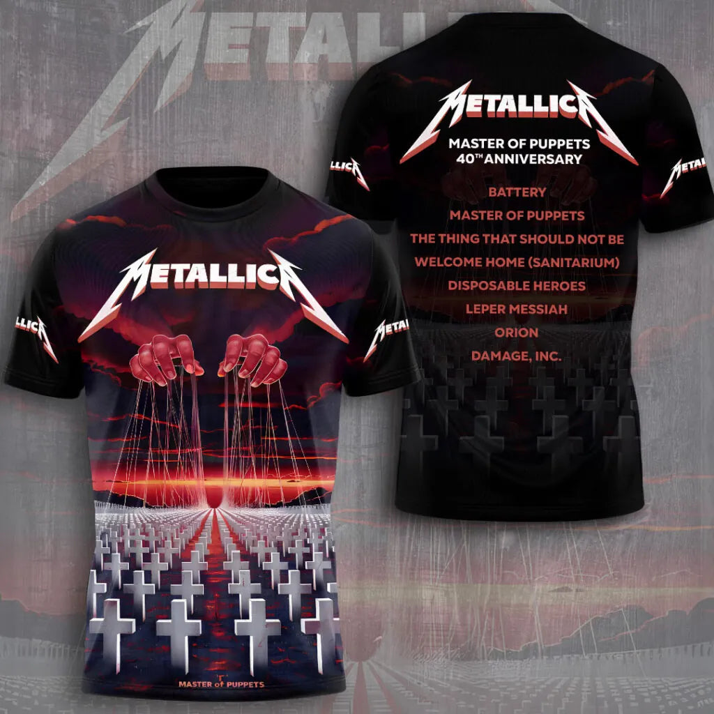 LIMITED EDITION - NEW CUSTOMIZED METALLICA T-SHIRT, HOODIE, ZIP HOODIE
