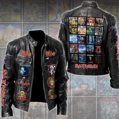 LIMITED EDITION - NEW CUSTOMIZED IRON MAIDEN MOTORCYCLE LEATHER JACKET