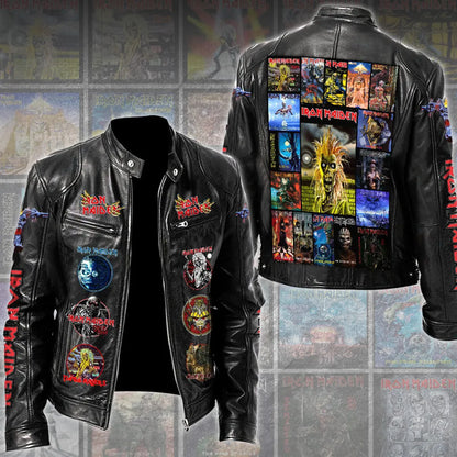 LIMITED EDITION - NEW CUSTOMIZED IRON MAIDEN MOTORCYCLE LEATHER JACKET
