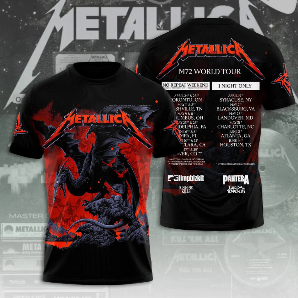LIMITED EDITION - NEW CUSTOMIZED METALLICA T-SHIRT, HOODIE, ZIP HOODIE