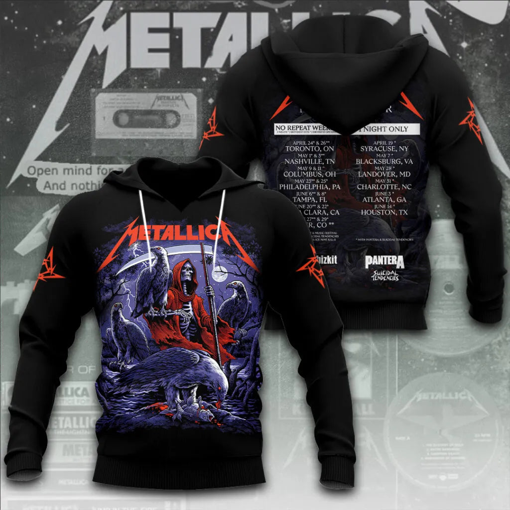 LIMITED EDITION - NEW CUSTOMIZED METALLICA T-SHIRT, HOODIE, ZIP HOODIE