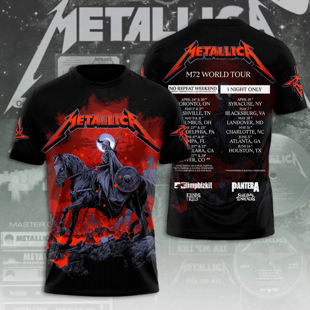 LIMITED EDITION - NEW CUSTOMIZED METALLICA T-SHIRT, HOODIE, ZIP HOODIE