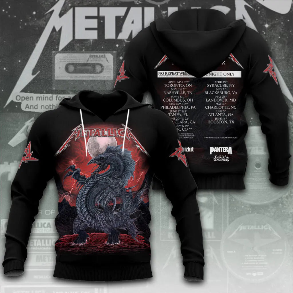 LIMITED EDITION - NEW CUSTOMIZED METALLICA T-SHIRT, HOODIE, ZIP HOODIE