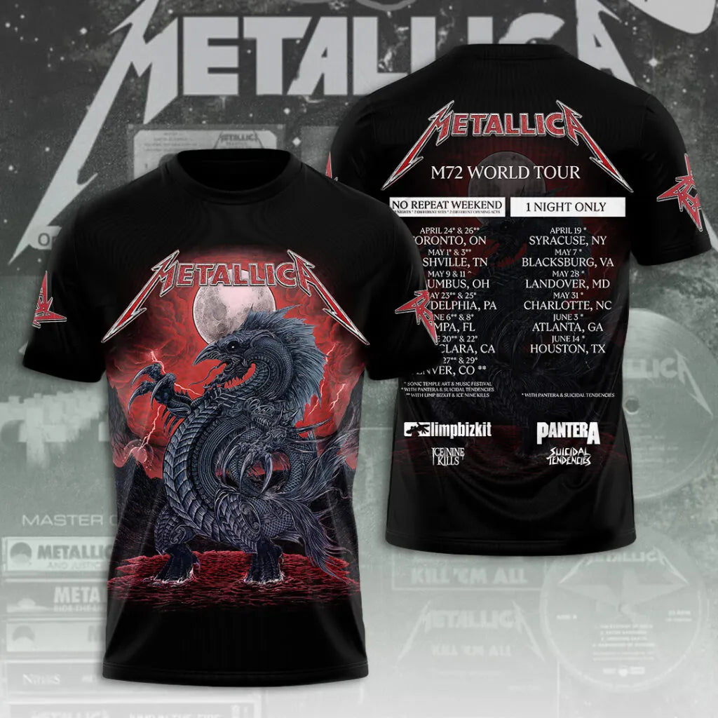 LIMITED EDITION - NEW CUSTOMIZED METALLICA T-SHIRT, HOODIE, ZIP HOODIE