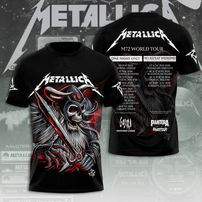 LIMITED EDITION - NEW CUSTOMIZED METALLICA T-SHIRT, HOODIE, ZIP HOODIE