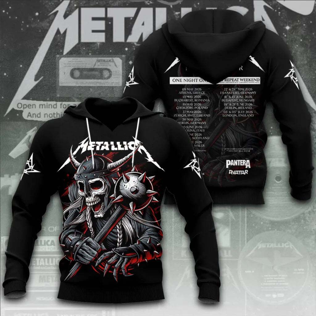 LIMITED EDITION - NEW CUSTOMIZED METALLICA T-SHIRT, HOODIE, ZIP HOODIE