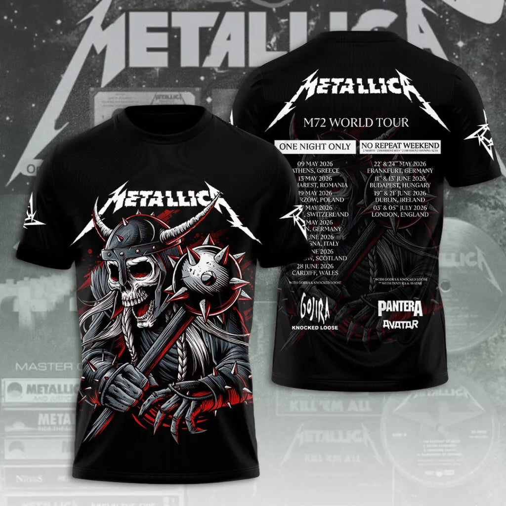 LIMITED EDITION - NEW CUSTOMIZED METALLICA T-SHIRT, HOODIE, ZIP HOODIE