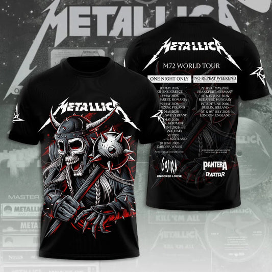 LIMITED EDITION - NEW CUSTOMIZED METALLICA T-SHIRT, HOODIE, ZIP HOODIE
