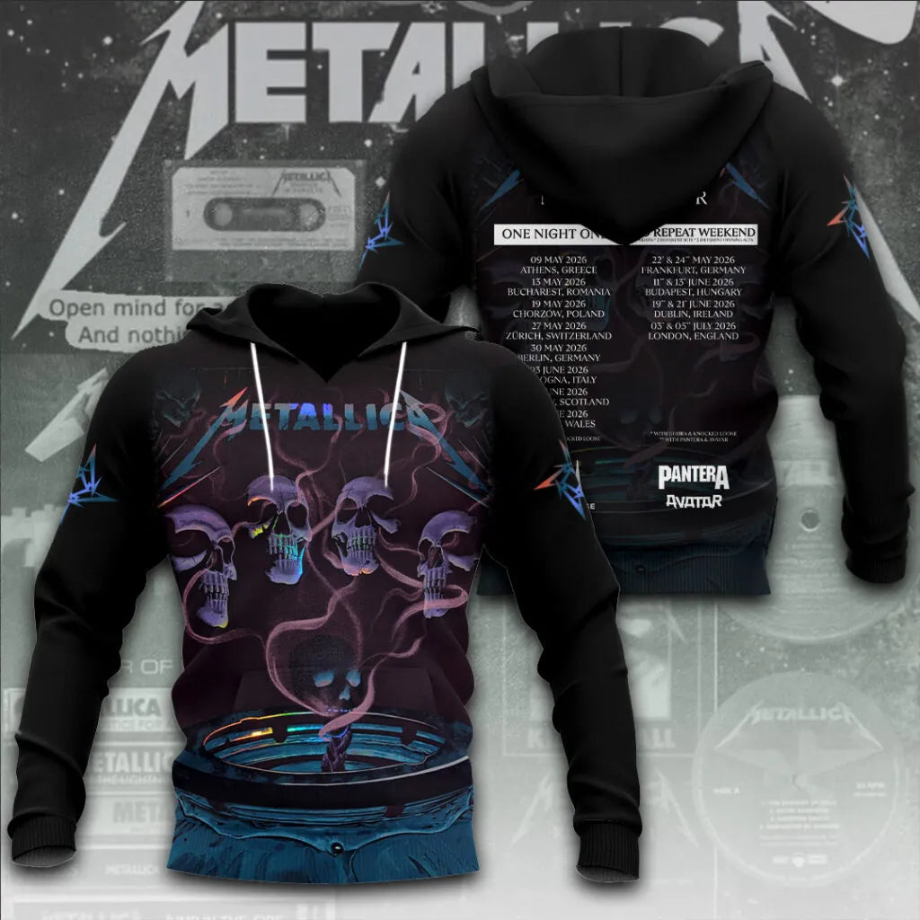 LIMITED EDITION - NEW CUSTOMIZED METALLICA T-SHIRT, HOODIE, ZIP HOODIE