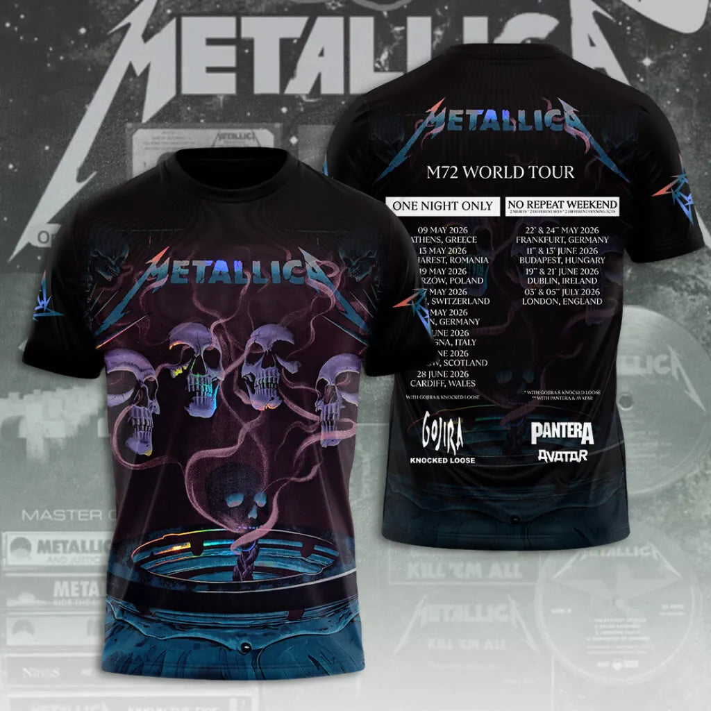 LIMITED EDITION - NEW CUSTOMIZED METALLICA T-SHIRT, HOODIE, ZIP HOODIE