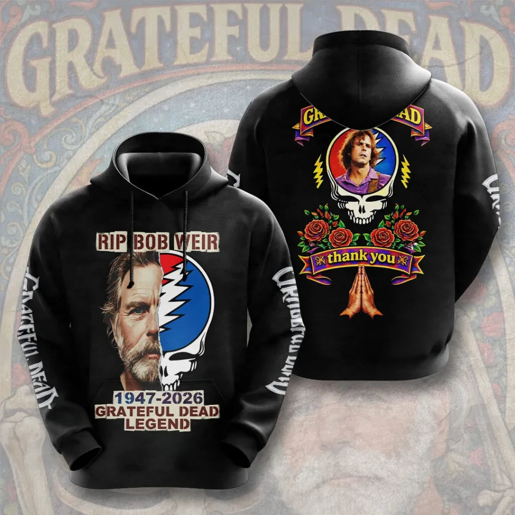 LIMITED EDITION - NEW CUSTOMIZED GRATEFUL DEAD T-SHIRT, HOODIE, ZIP HOODIE
