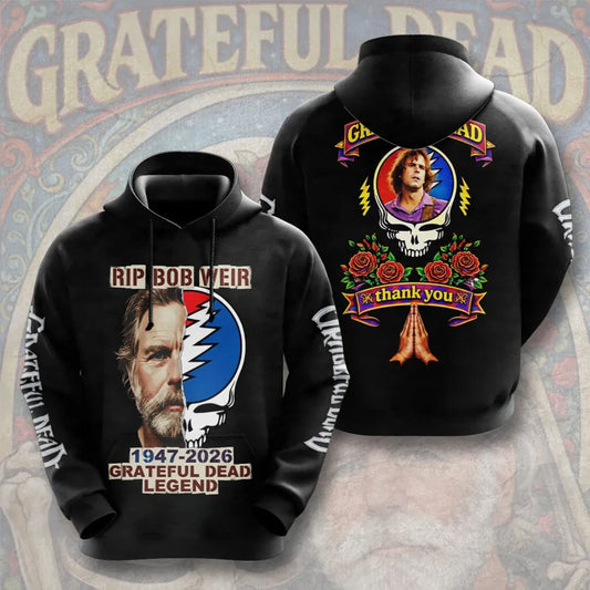 LIMITED EDITION - NEW CUSTOMIZED GRATEFUL DEAD T-SHIRT, HOODIE, ZIP HOODIE