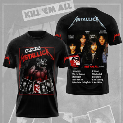 LIMITED EDITION - NEW CUSTOMIZED METALLICA T-SHIRT, HOODIE, ZIP HOODIE