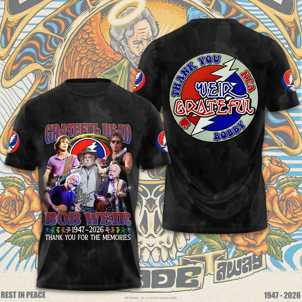 LIMITED EDITION - NEW CUSTOMIZED GRATEFUL DEAD T-SHIRT, HOODIE, ZIP HOODIE