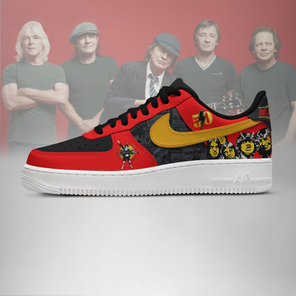 LIMITED EDITION - NEW CUSTOMIZED AC/DC AF1 SHOES