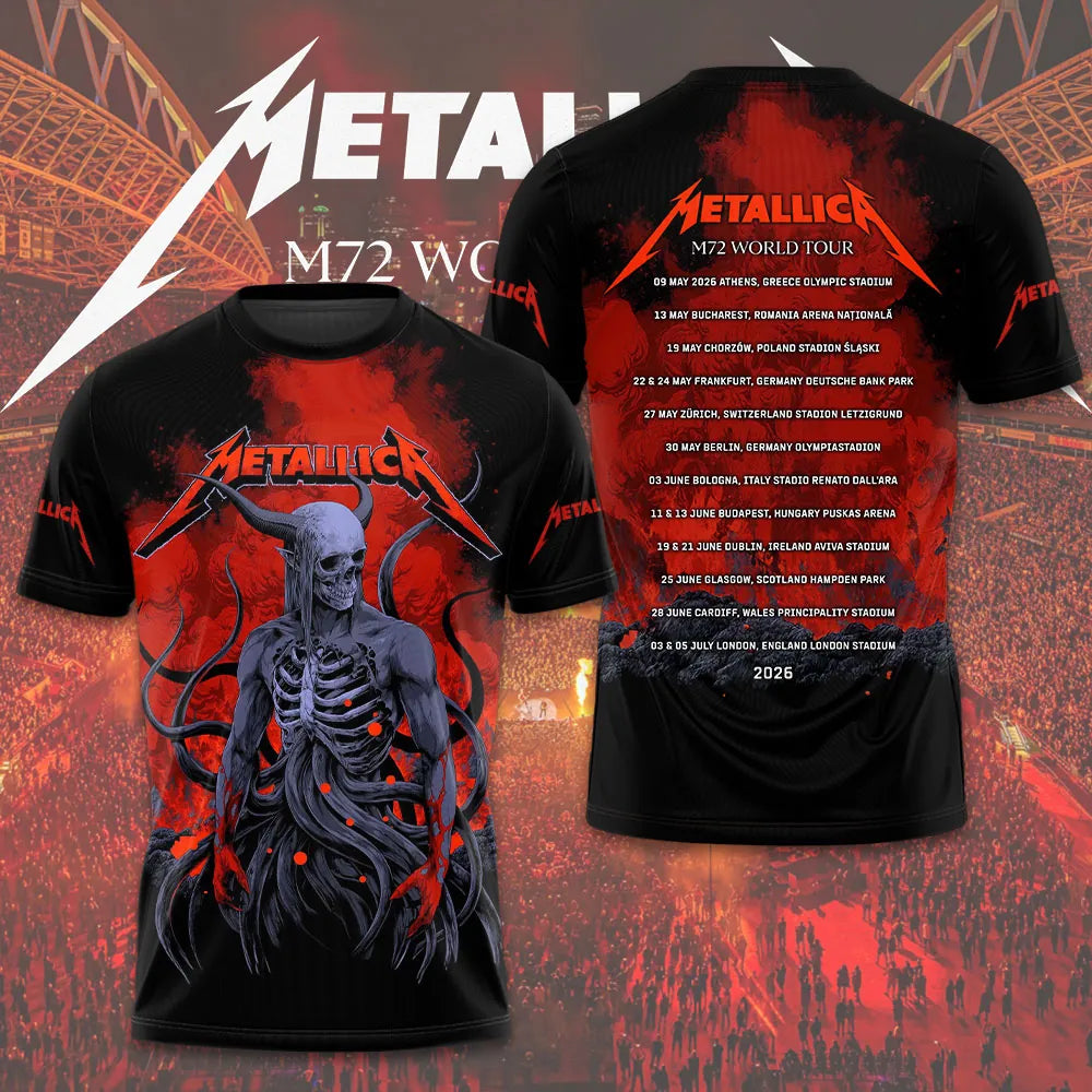 LIMITED EDITION - NEW CUSTOMIZED METALLICA T-SHIRT, HOODIE, ZIP HOODIE