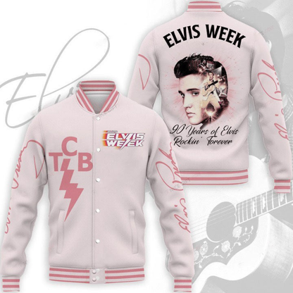 LIMITED EDITION - NEW CUSTOMIZED ELVIS PRESLEY SATIN VARSITY & BASEBALL JACKET