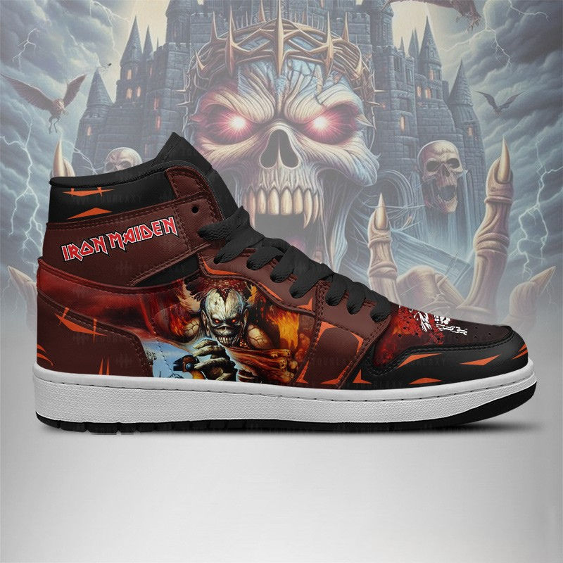 LIMITED EDITION - NEW CUSTOMIZED IRON MAIDEN AIR JORDAN SHOES