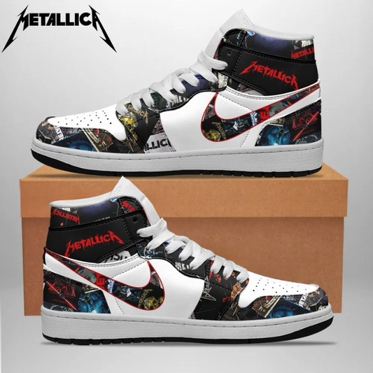 LIMITED EDITION - NEW CUSTOMIZED METALLICA AIR JORDAN SHOES