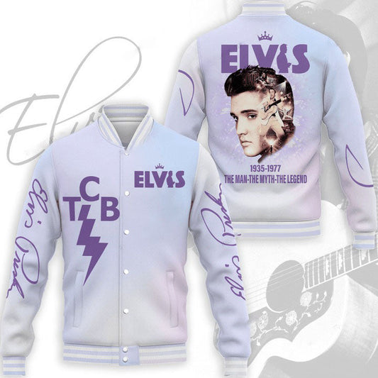 LIMITED EDITION - NEW CUSTOMIZED ELVIS PRESLEY SATIN VARSITY & BASEBALL JACKET