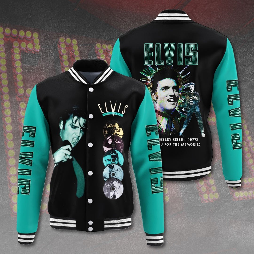 LIMITED EDITION - NEW CUSTOMIZED ELVIS PRESLEY SATIN VARSITY & BASEBALL JACKET