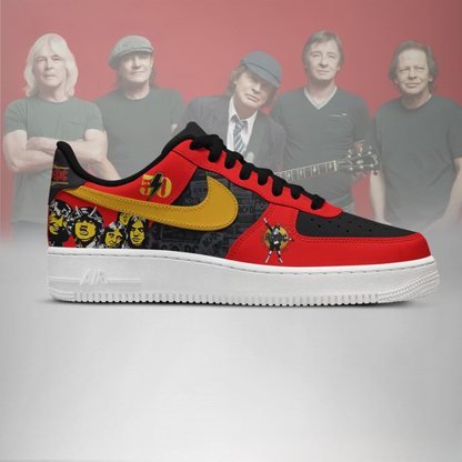 LIMITED EDITION - NEW CUSTOMIZED AC/DC AF1 SHOES
