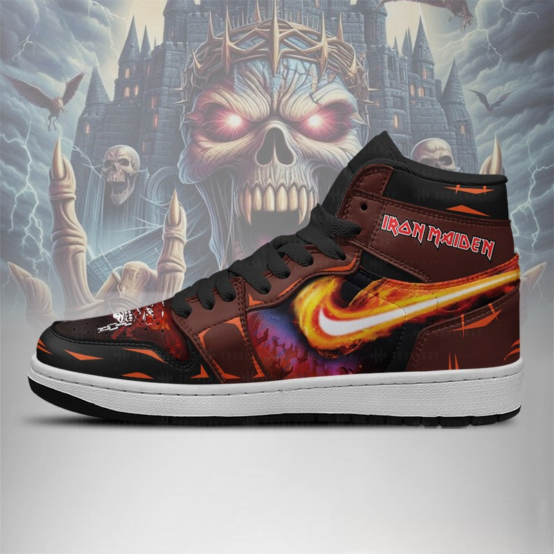 LIMITED EDITION - NEW CUSTOMIZED IRON MAIDEN AIR JORDAN SHOES