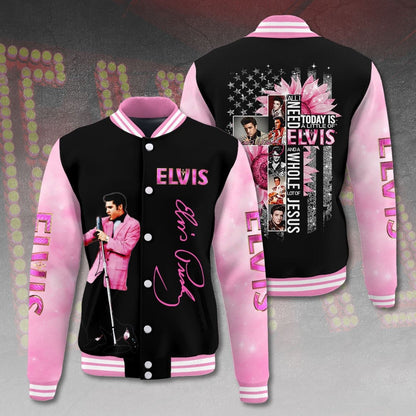 LIMITED EDITION - NEW CUSTOMIZED ELVIS PRESLEY SATIN VARSITY & BASEBALL JACKET