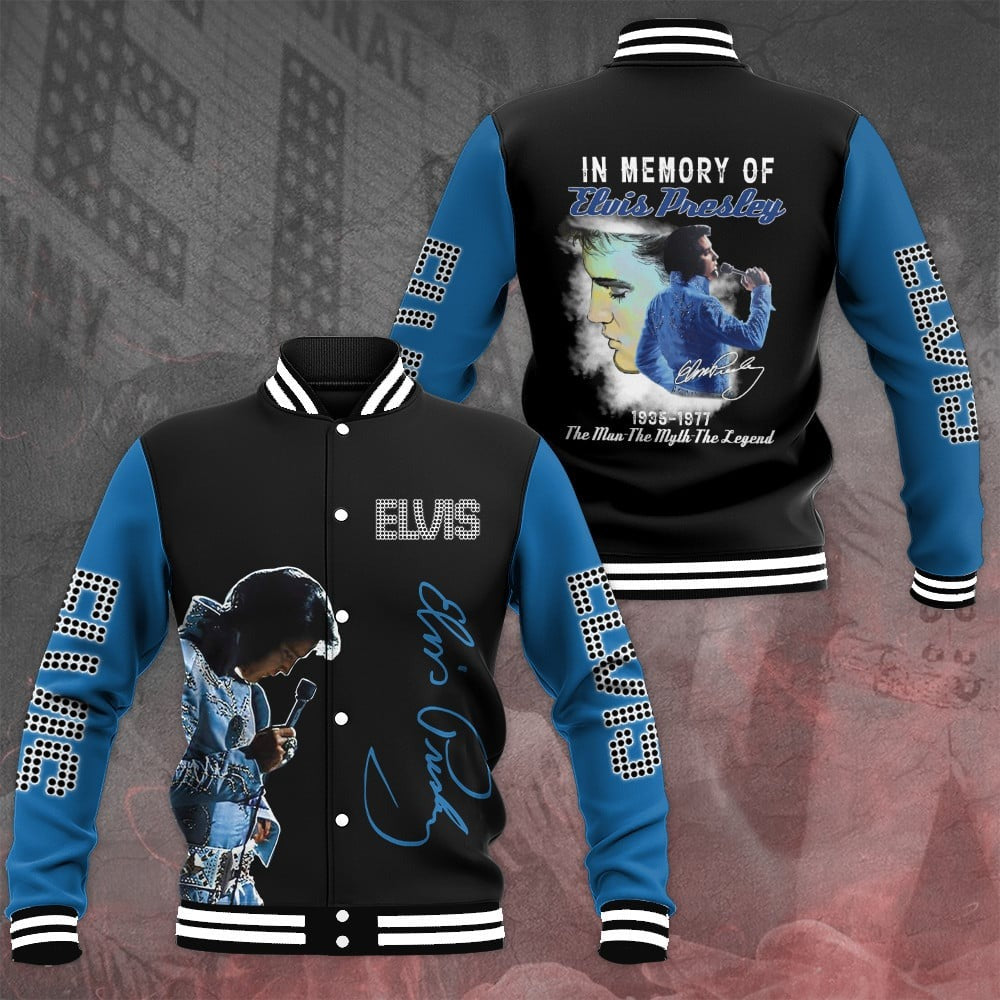 LIMITED EDITION - NEW CUSTOMIZED ELVIS PRESLEY SATIN VARSITY & BASEBALL JACKET