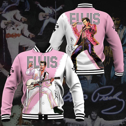 LIMITED EDITION - NEW CUSTOMIZED ELVIS PRESLEY SATIN VARSITY & BASEBALL JACKET