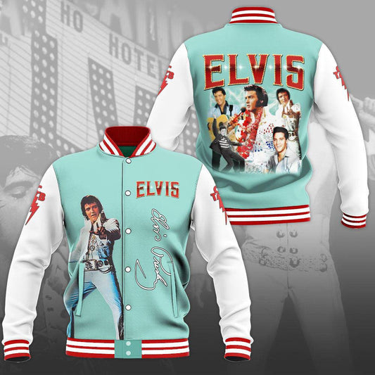 LIMITED EDITION - NEW CUSTOMIZED ELVIS PRESLEY SATIN VARSITY & BASEBALL JACKET