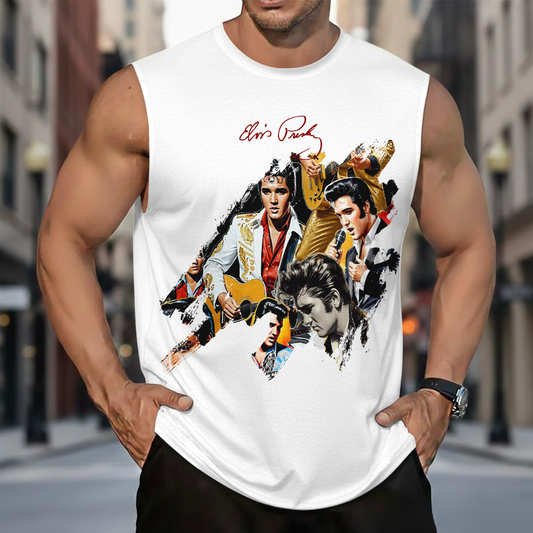LIMITED EDITION - NEW CUSTOMIZED ELVIS PRESLEY MEN’S GYM SHIRT