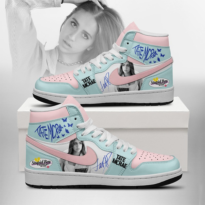 LIMITED EDITION - NEW CUSTOMIZED TATE MCRAE AIR JORDAN SHOES