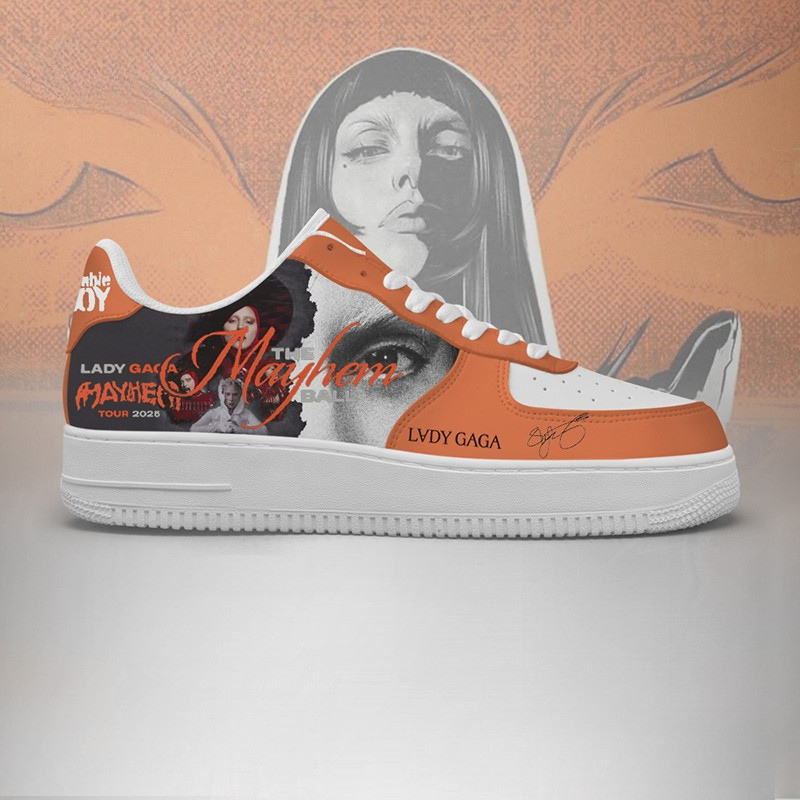 LIMITED EDITION - NEW CUSTOMIZED LADY GAGA AF1 SHOES