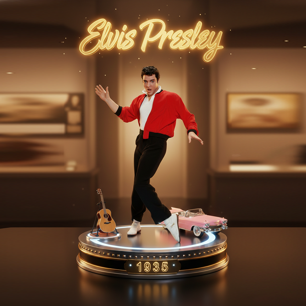 LIMITED EDITION - NEW CUSTOMIZED ELVIS PRESLEY ACRYLIC PLAQUE