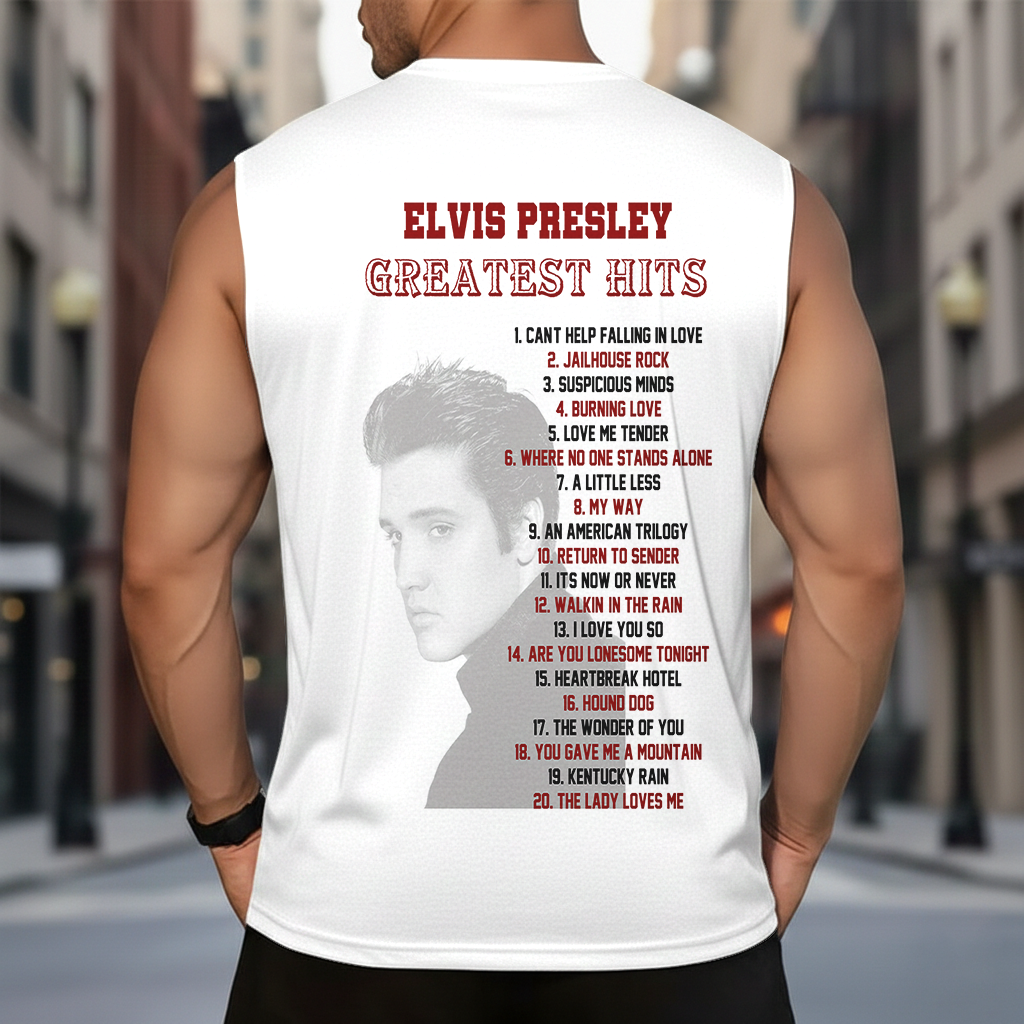 LIMITED EDITION - NEW CUSTOMIZED ELVIS PRESLEY MEN’S GYM SHIRT