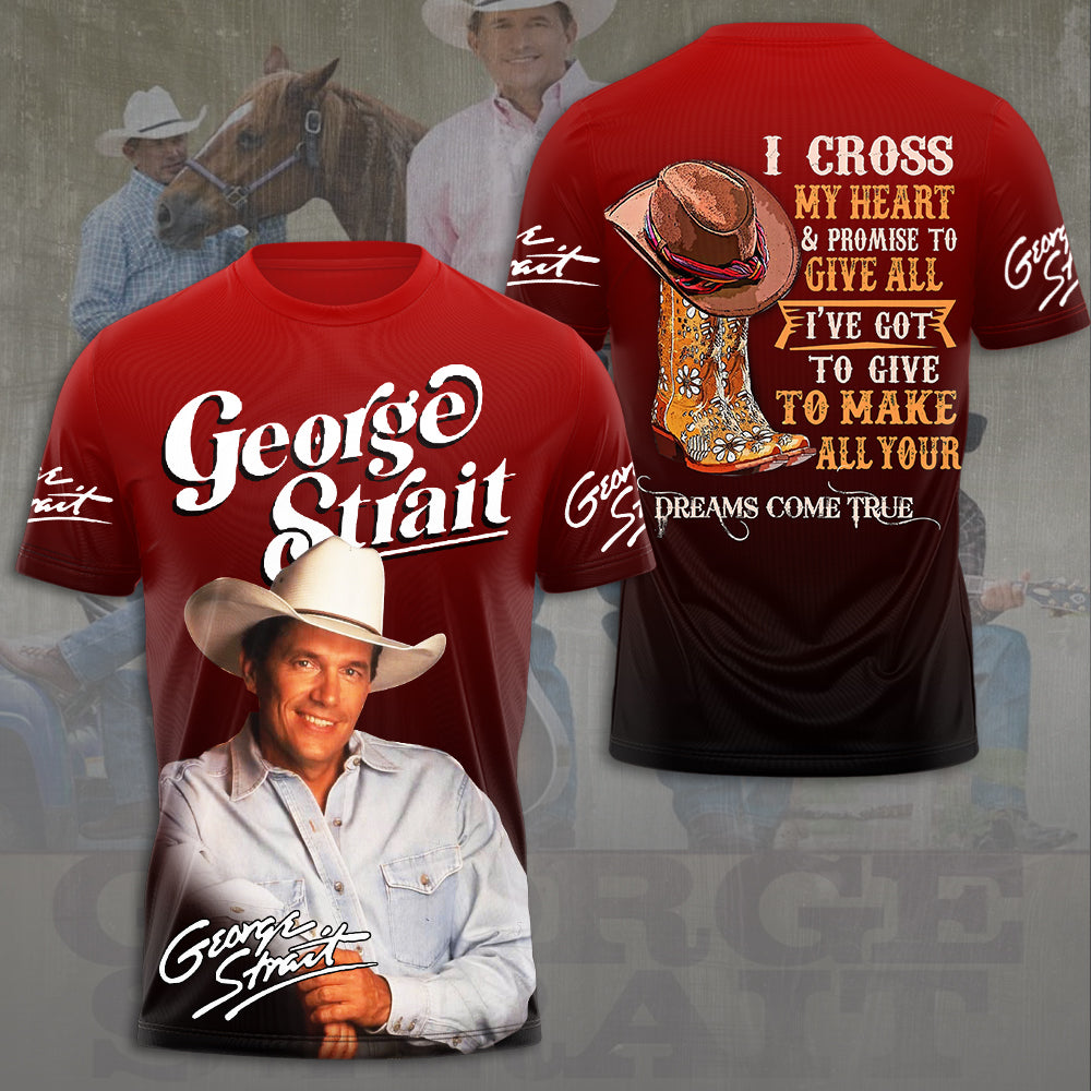 LIMITED EDITION - NEW CUSTOMIZED GEORGE STRAIT T-SHIRT, HOODIE, ZIP HOODIE