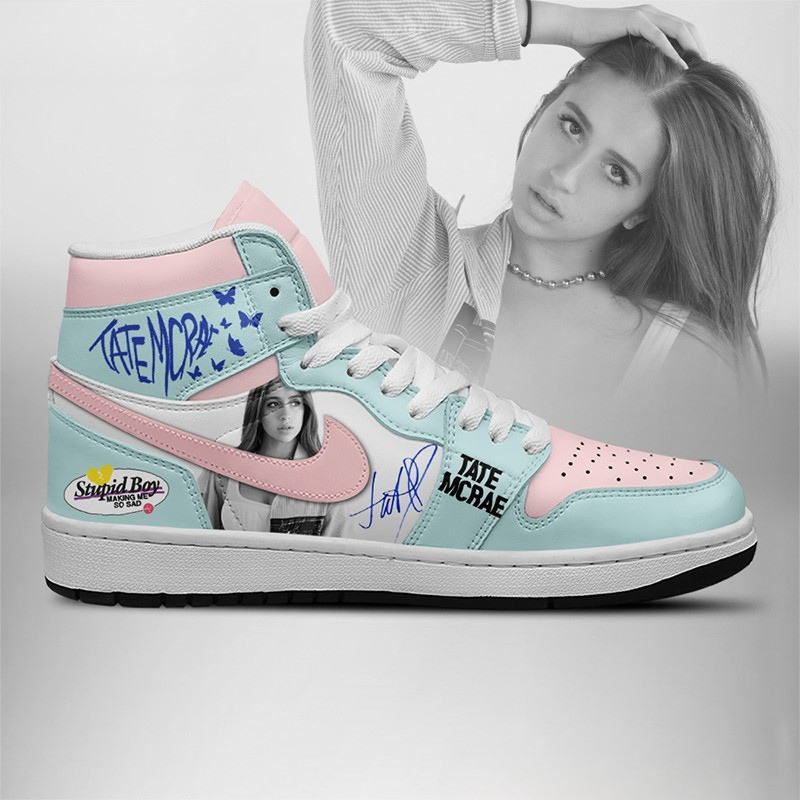 LIMITED EDITION - NEW CUSTOMIZED TATE MCRAE AIR JORDAN SHOES