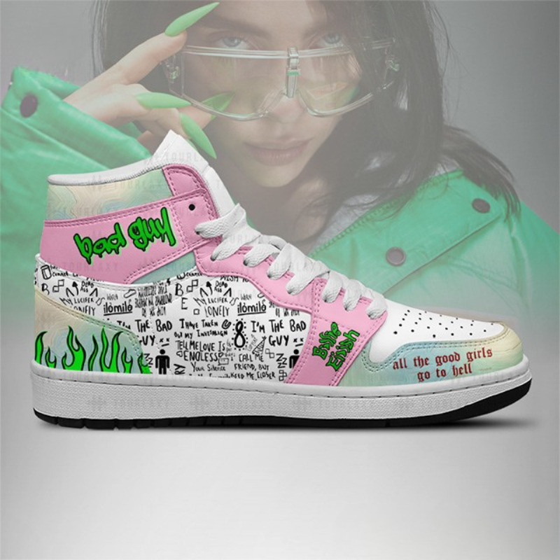 LIMITED EDITION - NEW CUSTOMIZED BILLIE EILISH AIR JORDAN SHOES