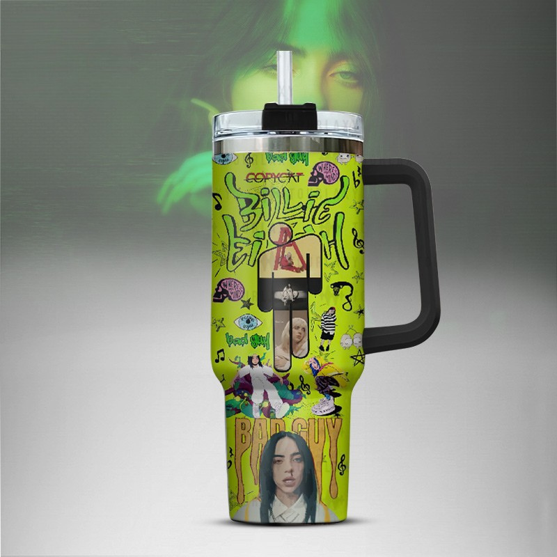 LIMITED EDITION - NEW CUSTOMIZED BILLIE EILISH TUMBLER CUP